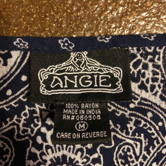 Blue Pattern Dress - Picture 3 of 3